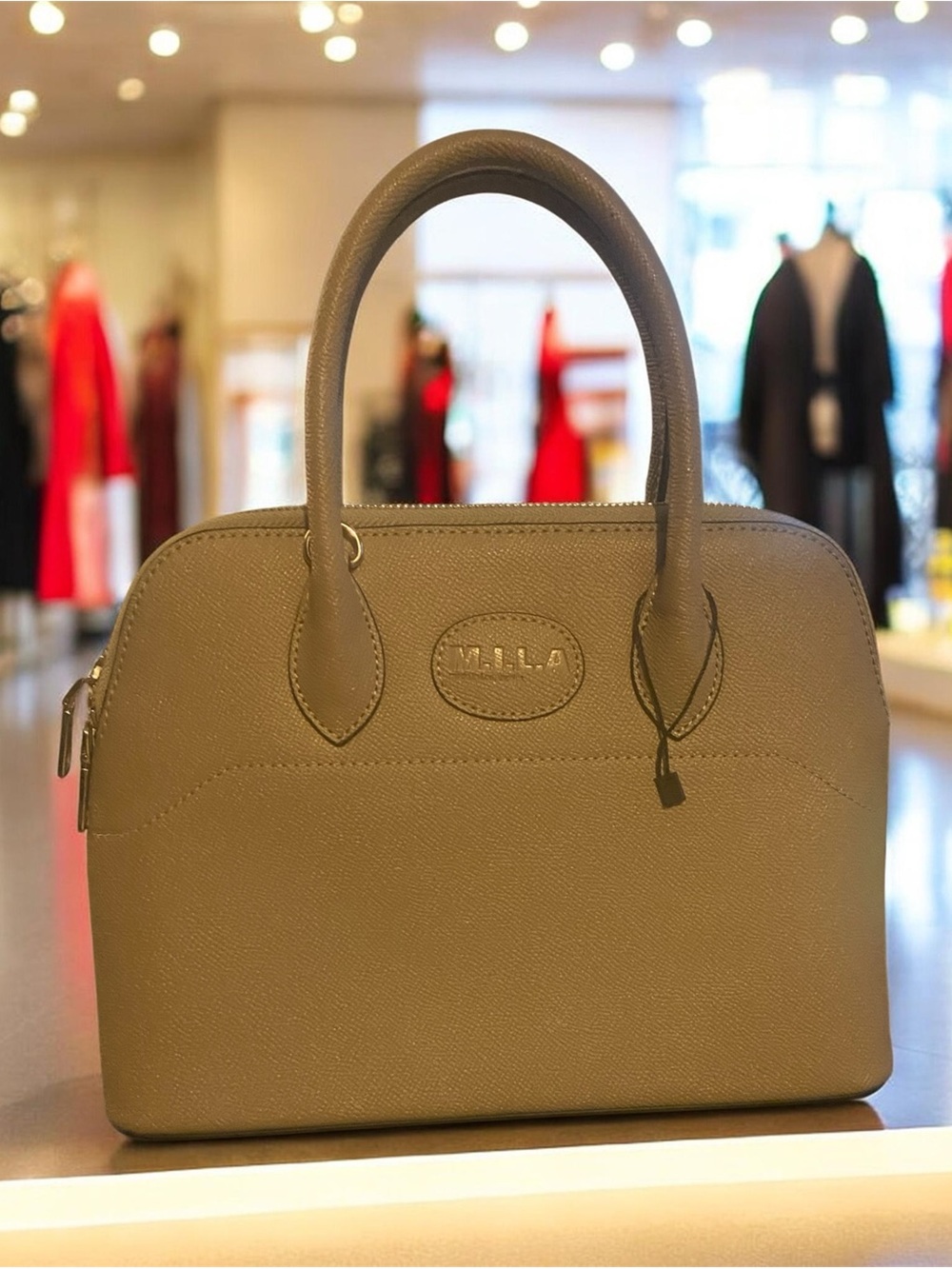 Gray M.I.L.A satchel bag NWOT